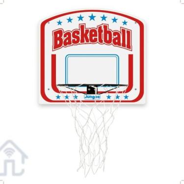 Imagem de Tabela Basquete Infantil Com Aro Reforçado Madeira Cesta - Junges