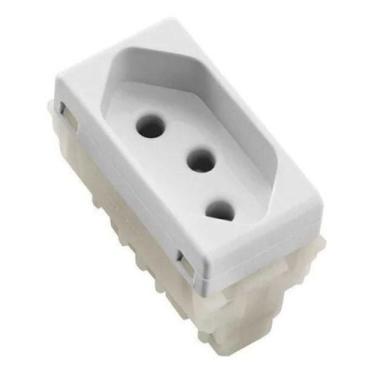 Imagem de Módulo Tomada 2p+t 10a Liz/lux2 Tramontina 57115/030, Branco