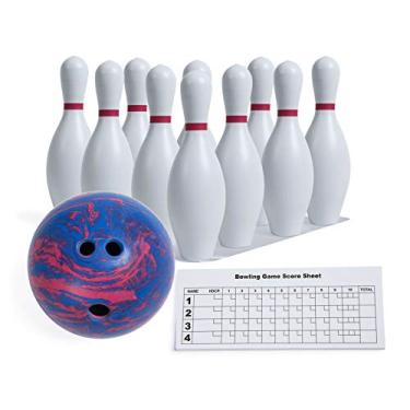 Imagem de Champion Sports Conjunto de boliche: Bola de borracha e pinos de plástico para treinamento, modelo: BPSET