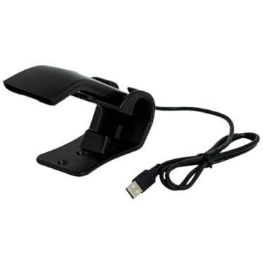Imagem de Star Micronics mPOP Scanner de código de barras portátil USB 1D com suporte – Preto