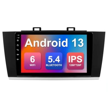 Imagem de 2 + 32 G 9 polegadas Android 13 estéreo para carro Subaru Outback Legacy 2015-2018 IPS tela sensível ao toque rádio veicular com carplay e suporte automático Android câmera de backup GPS FM Navi BT