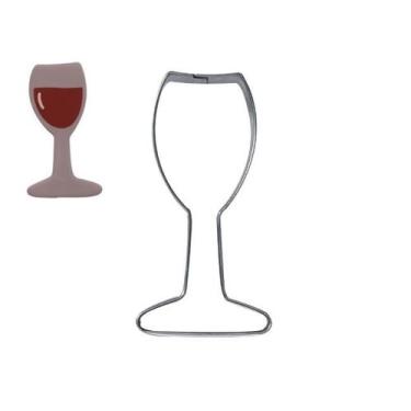 Imagem de Cortador Inox Taça Calice Vinho Decoração Bolo Confeitaria - Udlandia