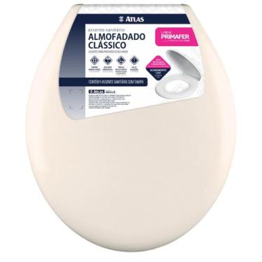 Imagem de Assento Tampa Vaso Almofadado Tamanho Universal Atlas Primafer Oval, B