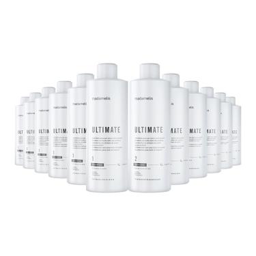 Imagem de Kit 6 Escovas Progressivas Madame Lis Ultimate + Shampoo Limpeza Profunda 1 Litro