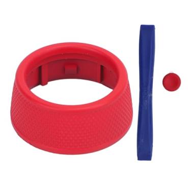 Imagem de Modo de Tração do Volante Tampa do Botão Esportivo Volhe de Direção Modo de Condução Modo de Capa Decorativa Substituição para 718 2016-2023 911 2017-2019 (vermelho)