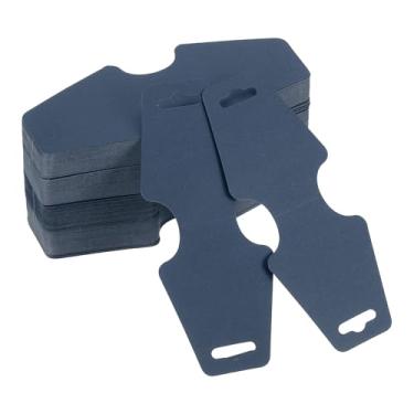 Imagem de PATIKIL 200 peças de cartões de exibição de colar e pulseira, porta-cartões em branco, embalagem de joias para pendurar colares, gargantilhas, brincos, acessórios de faixa de cabelo (azul marinho, 12