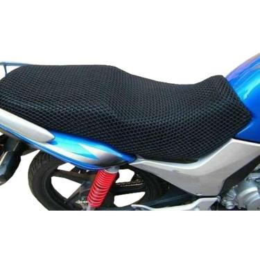 Imagem de Capa De Banco Moto Termica Impermeavel Ventilada Cor Preta