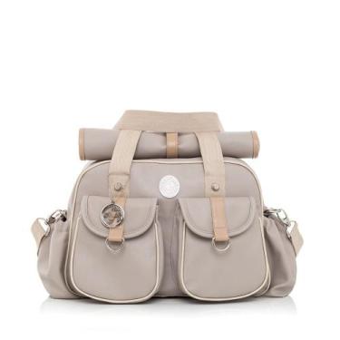 Imagem de Bolsa Maternidade Lequiqui Florence Grande - Cinza Claro