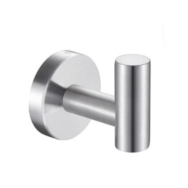 Imagem de Gancho para porta de chuveiro de banheiro de dois lados, único, sobre porta de vidro, porta-toalhas de chuveiro, aço inoxidável, sem perfuração, suporte para toalhas, 01, G