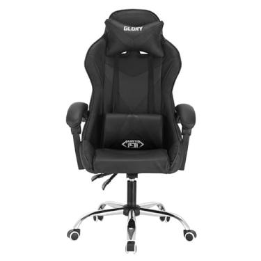 Imagem de Cadeira Gamer Reclinável Conforto Ergonômica Apoio de Braço e Lombar Cor:Preto