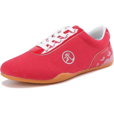 Imagem de Sapatos De Taekwondo Art Peso Leve Boxe Karatê Kung Fu Tai Chi Tênis, Respirável Antiderrapante Taekwondo Esportes Boxe Kung Fu Taichi Sapatos Leves Para Homens E Mulheres, B, 28 EU