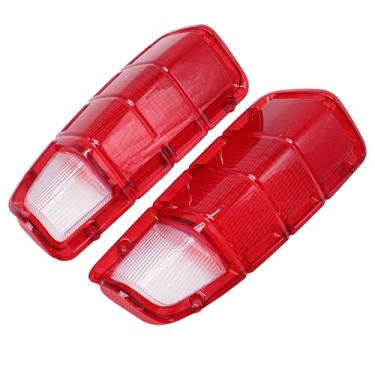 Imagem de GSKMOTOR Par apenas capa de lente de luz traseira compatível com Dodge Truck e Plymouth Power Wagon 1972-1980