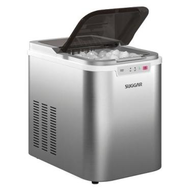Imagem de Máquina de Gelo Suggar 12 Kg Prata 110V MG1501PR, 110V