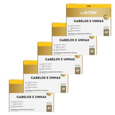 Imagem de Lavitan Cabelos E Unhas 60 Cápsulas Kit 05 Unidades - Cimed
