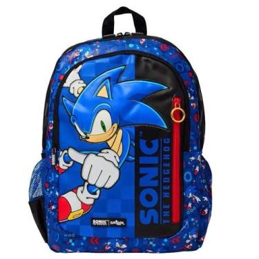 Imagem de Mochila Infantil Anime Smiggle Sonic, Lancheira, Estojo De Lápis, Copo