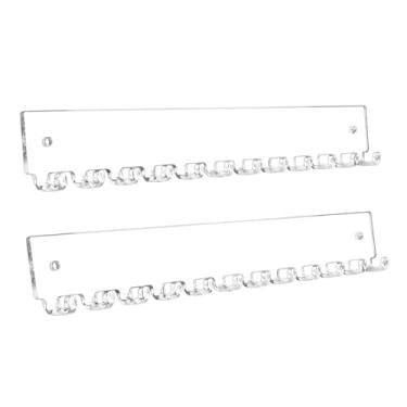 Imagem de UGPLM 2 peças de suportes de acrílico para colar, organizadores de joias, montagem na parede, elegantes e resistentes, pulseiras, expositores para brincos,