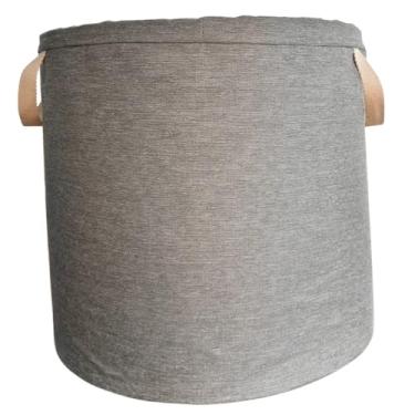 Imagem de Cesto Organizador Balaio G+ Cinza Araçari para mantas