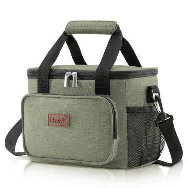 Imagem de Lancheira Lifewit Lancheira grande isolada 9L verde escuro