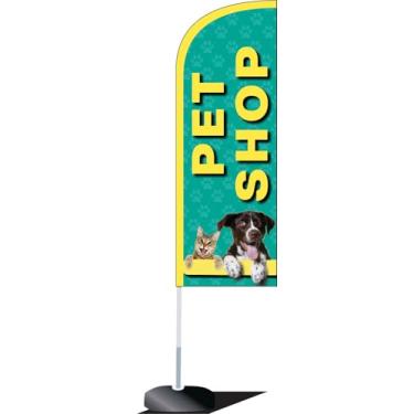Imagem de Wind Banner Dupla Face 3mt Completo Personalizado pet shop
