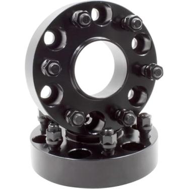 Imagem de Wheel Accessories Parts 2 peças de adaptadores de espaçadores de roda de 3,8 cm 6 em 5,50 77,8 mm cubo de furo centrado 14 mm 1,50 porcas 6 x 5,50 139,7 mm M14 x 1,5 pinos para Ram 1500 2016+ Nissan Titan Armada