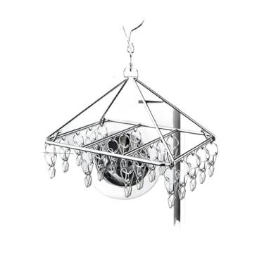 Imagem de Clothesline 40 prendedores roupas calcinha calcinha dobrável aço inoxidável(Varal Com 20 Prendedor)