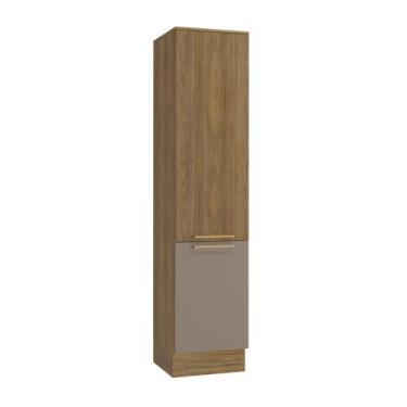 Imagem de Paneleiro 50cm 2 Portas Botanic Kappesberg - Nogueira/Fendi