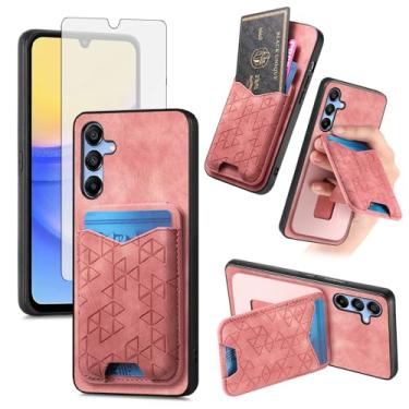 Imagem de Asuwish Capa de telefone para Samsung Galaxy A16 5G/4G capa carteira com protetor de tela de vidro temperado fino suporte para cartão de crédito bolsa celular antiqueda embutida A 16 16A SM-A166U