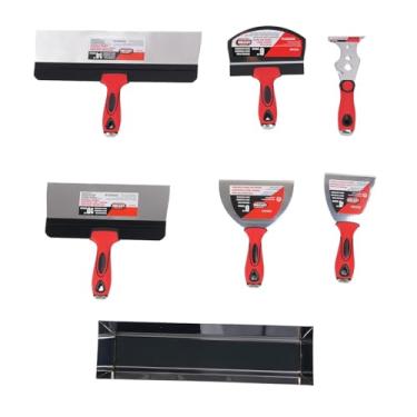Imagem de Luocute Conjunto de Ferramentas para Raspador de Tinta Em Aço Inoxidável, Panela de Lama de 14 Polegadas para Reparo de Drywall de Acabamento Remoção de Papel de Parede, Raspador de