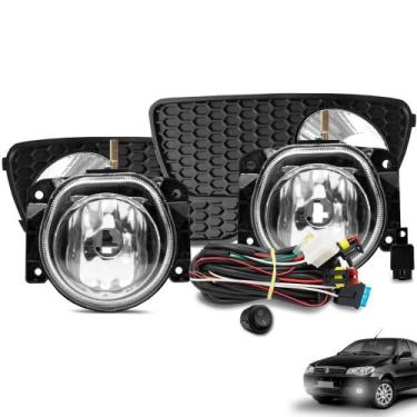 Imagem de Kit Farol de Milha Palio Fire Celebration 2008 a 2012 Botão Tic Tac e 