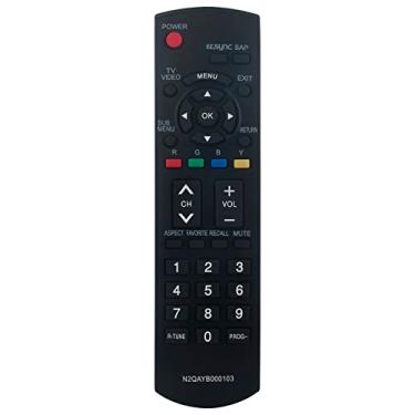 Imagem de Controle remoto de substituição N2QAYB000103 TH-42PE7U adequado para Panasonic TV PT-56LCX7 PT-61LCX70 TH-42PX75U PT-56LCX70 PT-61LCX7 PT-50LCX7 TH-42PX75UP TH-50PX75UP U TH-588 PE75U