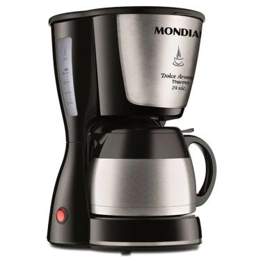 Imagem de Cafeteira Elétrica Mondial Dolce Arome Thermo Preto 800W 127V - C-33 JT 24X