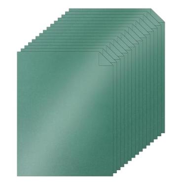 Imagem de Silunkia 100 folhas de papelão verde brilhante 21 x 28 cm, papel de artesanato, 200 g/m2 / 34 kg, cartão de papel brilhante para fazer cartões faça você mesmo, cartões de visita, convites de casamento