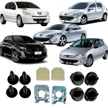 Imagem de kit presilha parabarro peugeot 206 207 208 307 407 par - DFEB