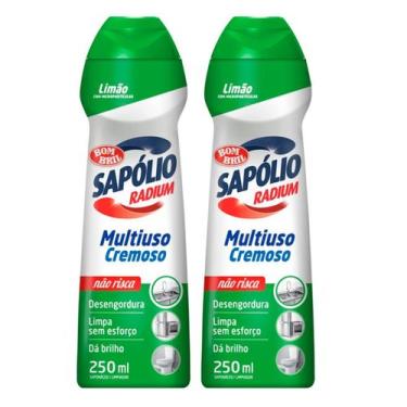 Imagem de KIT 2 Sapólio Radium Cremoso Bombril Limão