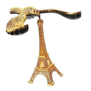 Imagem de Totority Ornamentos Estátua de Pássaro Equilíbrio Águia Equilíbrio Pássaro Gravidade Brinquedo Autoequilíbrio Torre Eiffel Ornamento de Pássaro Balanceado Brinquedo Infantil Roda Doméstica Liga de