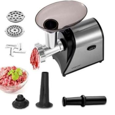 Imagem de Máquina De Moedora Carne Fazer Linguiça Hamburguer Automático 220v Por