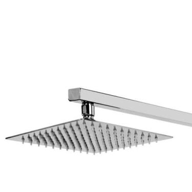 Imagem de Chuveiro/ducha Quadrado Inox Com Braço 38CM - DI CASA