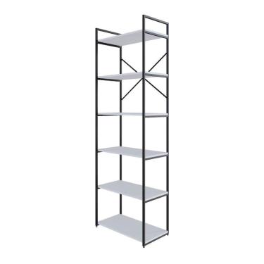 Imagem de Estante Alta C/06 Prateleiras 185x60x33cm Yon Branco Tx/ Branco Tx/