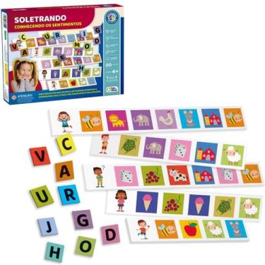 Imagem de Brinquedo Educativo Soletrando Sentimentos +4 Anos - Pais e Filhos
