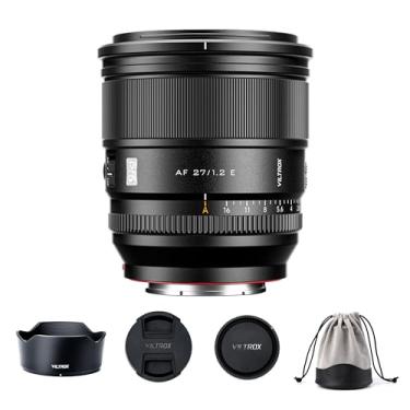 Imagem de VILTROX Lente APS-C Prime com foco automático de 27 mm f/1.2 F1.2, lente APS-C Prime, compatível com câmeras Sony E-Mount a7 a6700 a6600 a6500 A7II A7RII A7SII A7SIII A7III A7IV A7RV A9 A9II FX3 FX6