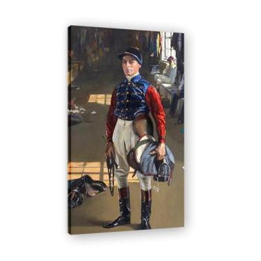 Imagem de Impressão em tela King'S Color John Lavery Irish Realist Portrait & War Scenes – Arte de parede vintage para casa emoldurada 30 x 54 cm