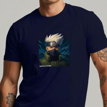 Imagem de Camisa Masculina Kakashi Sensei Naruto Casual 100% Algodão - Yazzo, Az