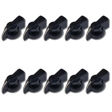 Imagem de Kit 10 Knob Chicken Head Amplificador Pedal Abs Preto