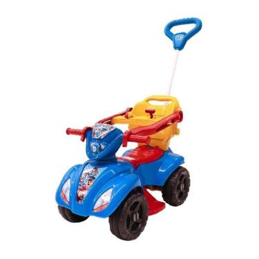 Imagem de Quadriciclo Infantil Dog Boy Azul Com Haste Para Empurrar