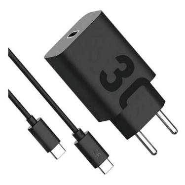 Imagem de Carregador Rápido 30W Tipo C Compatível com Motorola Moto G10, G9, G8 
