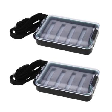 Imagem de Briny River 2 peças de caixa de armazenamento de gancho de pesca de carpa traz corda para pendurar 105 x 74 x 24 mm