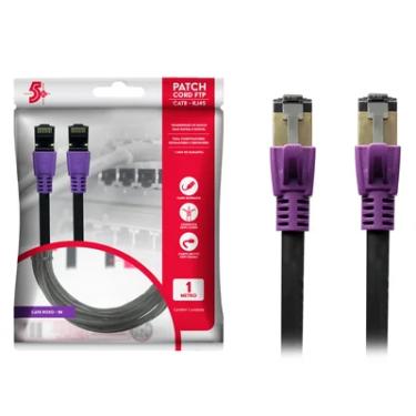 Imagem de Cabo Patch Info Patch Cord, Cat8 Ftp, 2000 Mhz / 40 Gbps - 1m - Roxo