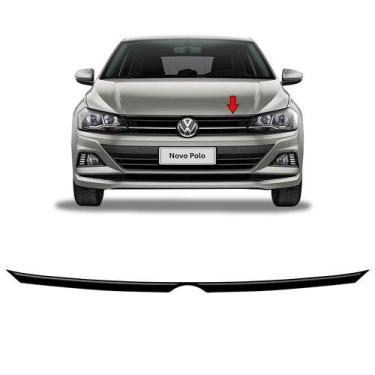 Imagem de Friso Para-choque Dianteiro Polo Virtus 2020 Adesivo Preto - SPORTINOX
