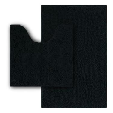 Imagem de Conjunto de tapetes de banheiro Flotstiga, tapete de banho de chenille