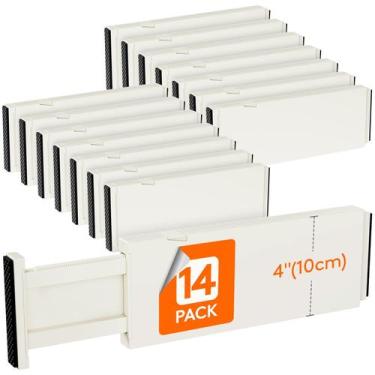 Imagem de Divisórias de gaveta Lifewit, pacote com 14 cm de altura, 28-44 cm, AB